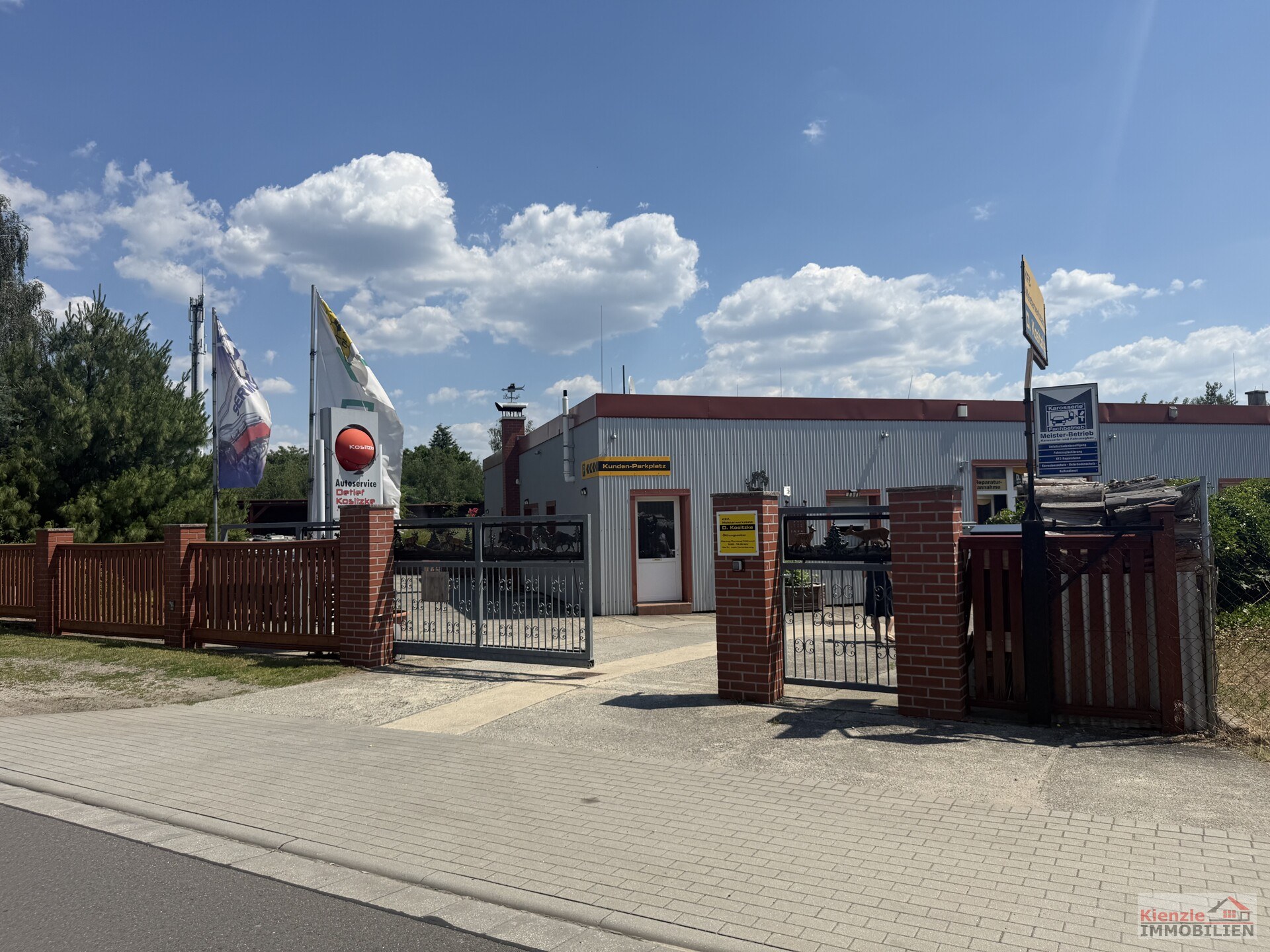 Attraktives Wohn- /Gewerbeanwesen in Finsterwalde – voll ausgestattete Kfz-Werkstatt mit Wohnbereich