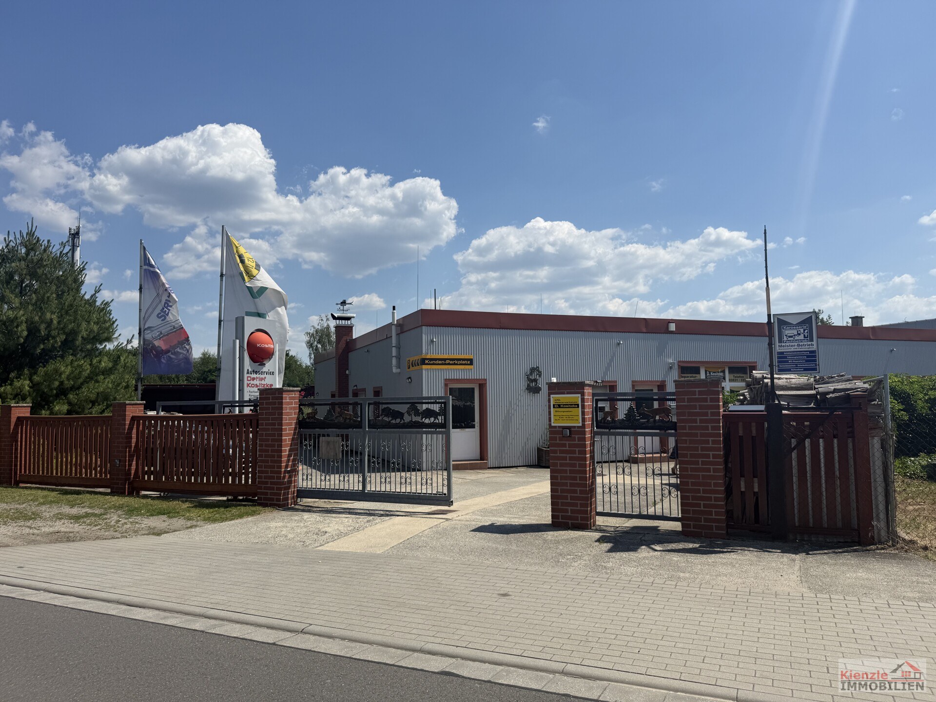 Attraktives Wohn- /Gewerbeanwesen in Finsterwalde – voll ausgestattete Kfz-Werkstatt mit Wohnbereich