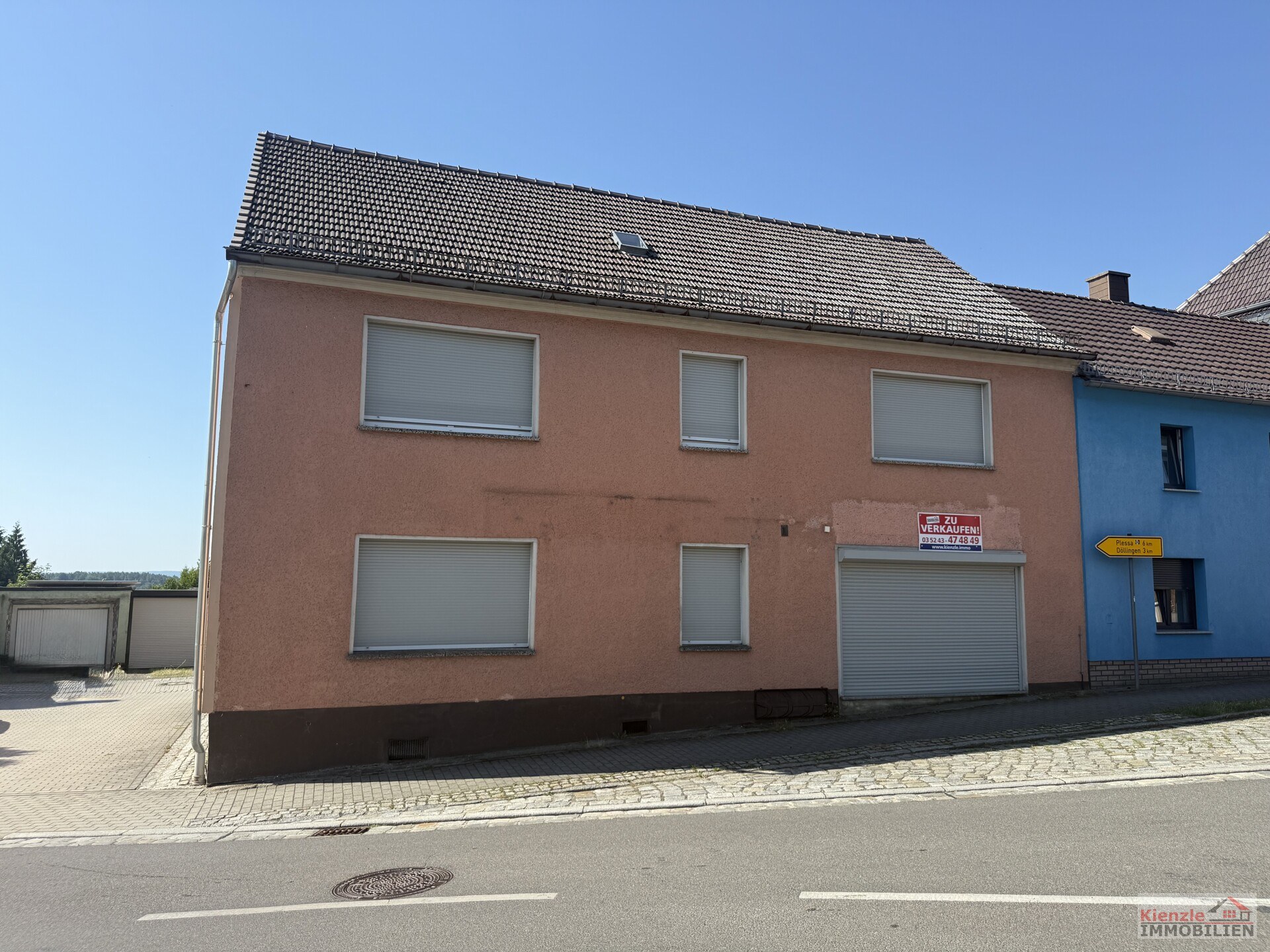 Wohn- und Geschäftshaus auf kleinem Grundstück in Hohenleipisch